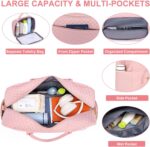 Travel Duffle Weekender Bags for Women - Weekend Bag Women with Shoe Compartment... - Image 4