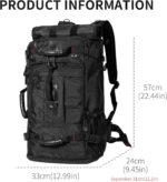 Large Capacity For Travel Hiking Sports Carry On Backpack Durable Convertible Du... - Image 3