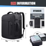 Extra Large Travel Backpack with LifetimeWarranty, Expandable Carry On Backpack ... - Image 3