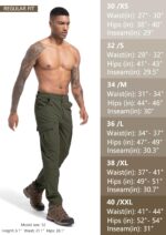 Men's Lightweight Hiking Cargo Work Pants Quick Dry Water Resistant Fishing Trav... - Image 8