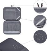Electronic Cable Organizer Bag - Portable Travel Double Layers Electronic Digita... - Image 3