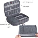 Electronic Cable Organizer Bag - Portable Travel Double Layers Electronic Digita... - Image 4