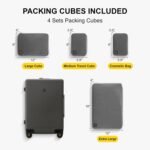 LEVEL8 Elegance Carry-on Suitcase, 20 Inch Carry on Luggage, Hardside Large Suit... - Image 4