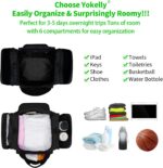 Sports Duffel Bag 20 inch for Travel Gym - Black - Image 5