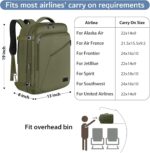 MATEIN Expandable Air Travel Backpack, Light Weight Carry on Backpack with Troll... - Image 3