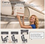 imiomo Hard Shell 20 Inch Carry on Luggage 3 Piece Set with Travel Backpack, Lig... - Image 10