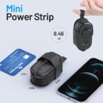 BEVA Travel Power Strip with USB C Ports, 4FT Extension Cord, 2 Outlets, 3 USB P... - Image 4