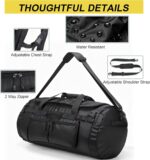Large Travel Duffle Backpack for Men Women with Shoes Compartment, 45L/60L/90L W... - Image 6