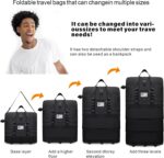Foldable Suitcase, Luggage Bag with Swivel Wheels, Large-Capacity Expandable Tra... - Image 3
