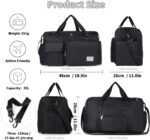 FIORETTO Women's Gym Duffle Bag with Shoes Compartment, 37L Capacity, Ideal for ... - Image 4