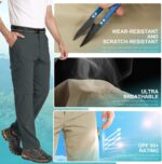 Mens Hiking Pants Convertible Lightweight Quick Dry Zip Off Fishing Safari Campi... - Image 6