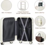 Yorige Luggage Sets for Women Men 4 Piece - Carry on Hardside Suitcase 20inch wi... - Image 3