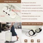 Yorige Luggage Sets for Women Men 4 Piece - Carry on Hardside Suitcase 20inch wi... - Image 4