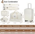 Yorige Luggage Sets for Women Men 4 Piece - Carry on Hardside Suitcase 20inch wi... - Image 6