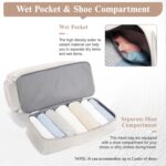 Travel Duffel Bags for Women, Carry-on Overnight Weekender Bag with Wet Pocket &... - Image 6