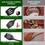 Camping Essentials Cookware Cooking Utensils Set - Portable Camp Kitchen Mess Ki... - Image 4