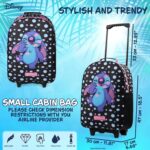 Disney Kids Rolling Luggage 16×11 in, 16‑L Carry‑On Suitcase with Wheels, Foldab... - Image 5