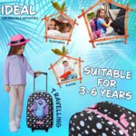 Disney Kids Rolling Luggage 16×11 in, 16‑L Carry‑On Suitcase with Wheels, Foldab... - Image 6