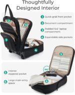BAGSMART Small Underseat Carry on Luggage with Wheels, 16 inch Small Under Seat ... - Image 5