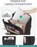 BAGSMART Small Underseat Carry on Luggage with Wheels, 16 inch Small Under Seat ... - Image 6