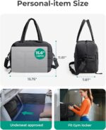 BAGSMART Gym Bag for Women, Carry on Travel Duffel Bag, Water-resistant Weekende... - Image 3