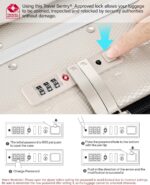 Hanke 26 Inch Large Luggage Suitcase Top Opening Aluminum Frame Travel Luggage H... - Image 6