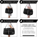 Bago Large Foldable Duffel Bags for Traveling Women & Men - 80L Packable Duffle ... - Image 11