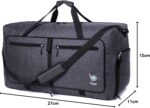 Bago Large Foldable Duffel Bags for Traveling Women & Men - 80L Packable Duffle ... - Image 12