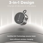 Qi2 Magnetic Wireless Charger Stand Station, Portable Travel Charging Station, 1... - Image 3