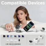 Qi2 Magnetic Wireless Charger Stand Station, Portable Travel Charging Station, 1... - Image 9