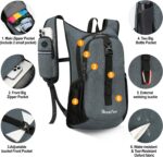 Seektop 15L Small Hiking Backpack for Women Men, Lightweight Hiking Packable Day... - Image 3