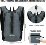 Seektop 15L Small Hiking Backpack for Women Men, Lightweight Hiking Packable Day... - Image 5
