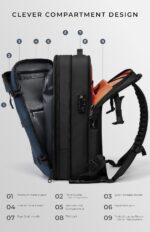 AirVault Vacuum Seal Travel Backpack 60L with Expandable HyperSeal Air Compressi... - Image 6