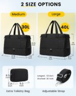 Vorspack Duffle Bag for Travel - 40L Gym Bag for Women Men Personal Item Travel ... - Image 3