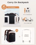 LOVEVOOK Carry On Backpack for Women & Men, Travel Backpack Carry On Flight Appr... - Image 3