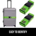GORILLA GRIP Heavy Duty Adjustable Luggage Straps for Suitcases, Easy to Identif... - Image 4