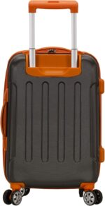 Rockland London Hardside Spinner Wheel Luggage, Charcoal, Carry-On 20-Inch - Image 4