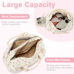 BTOOP Duffle Bag for Gym Sports Women Girls Workout Travel Bag Weekender with Sh... - Image 6