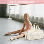 BTOOP Duffle Bag for Gym Sports Women Girls Workout Travel Bag Weekender with Sh... - Image 7