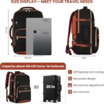 Travel Carry On Backpack for Women with 4 Packing Cubes,TSA Airline Approved Wee... - Image 6