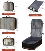 Travel Carry On Backpack for Women with 4 Packing Cubes,TSA Airline Approved Wee... - Image 7
