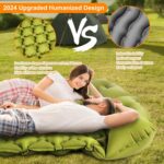 Double Sleeping Pad, Ultralight 4" Extra-Thick Self Inflating Sleeping Mat for 2... - Image 3