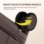 NINETYGO Medium Checked Luggage 25 Inch, Flat Top Opening Check In Luggage with ... - Image 9