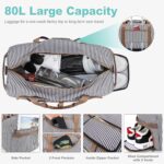 80L Duffle Bag for Travel, Large Foldable Waterproof Travel Duffel Bags Weekende... - Image 5