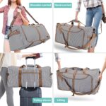 80L Duffle Bag for Travel, Large Foldable Waterproof Travel Duffel Bags Weekende... - Image 7