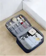 Single-layered Electronic Accessory Storage Tote | Data Cable Organizer | 3 Leat... - Image 6