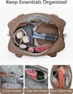 oscaurt Gym Bag for Women Lightweight Duffle Bag for Travel with Toiletry Pouch ... - Image 7