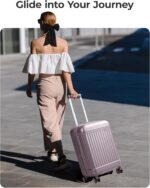 BAGSMART Carry On Luggage 22x14x9 Airline Approved with Spinner Wheels, Travel T... - Image 7