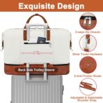 Travel Weekender Bag for Women, 21" Overnight Bag with Shoe Compartment 50L Larg... - Image 6