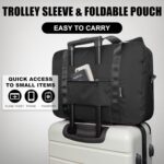 Foldable Travel Duffle Bag, Airlines Approved Carry On Bag Weekender Overnight B... - Image 5